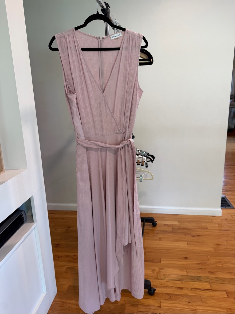 Calvin Klein Dusty Lavender Sleeveless Wrap Jumper